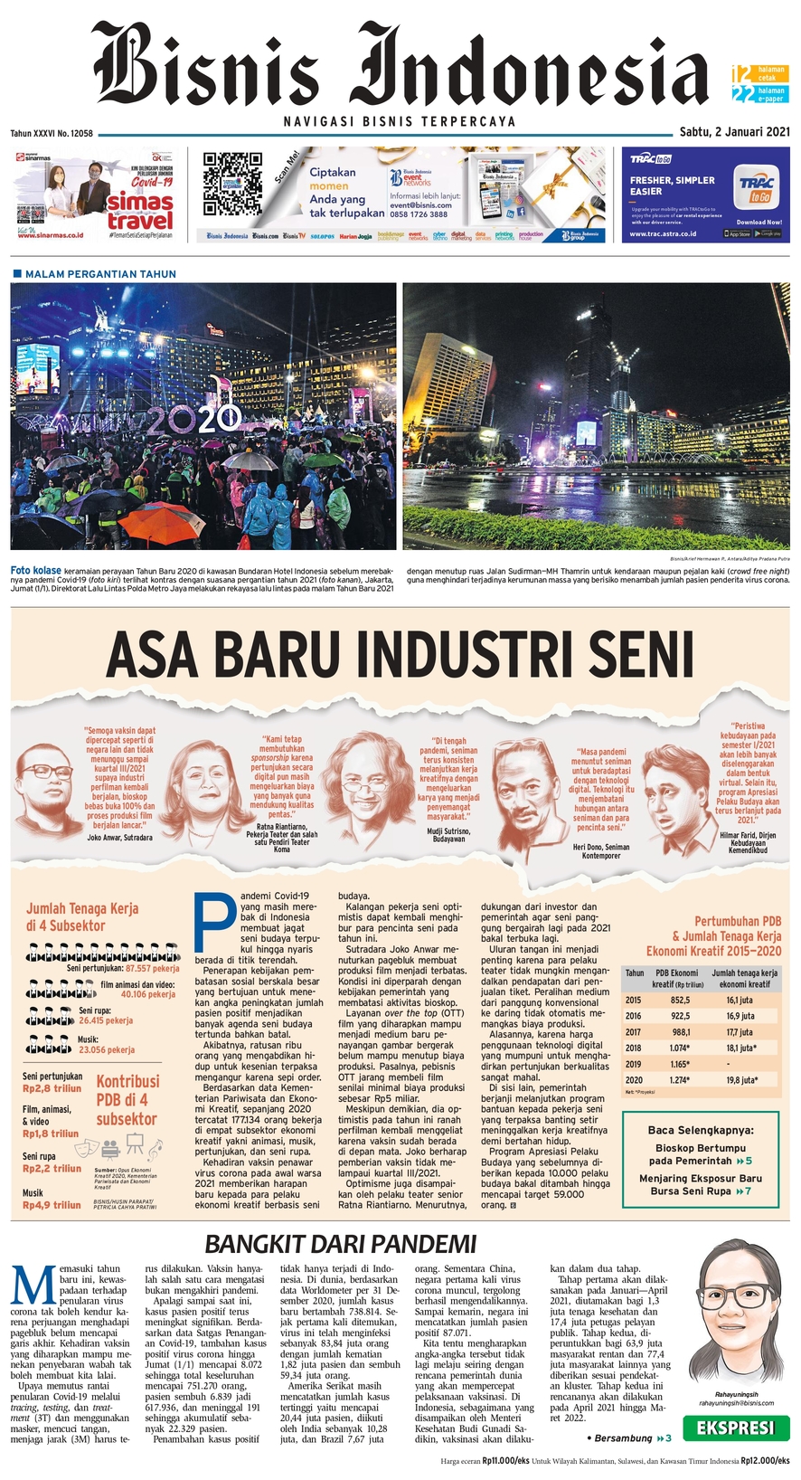 Bisnis Indonesia Edisi 02 Januari 2021