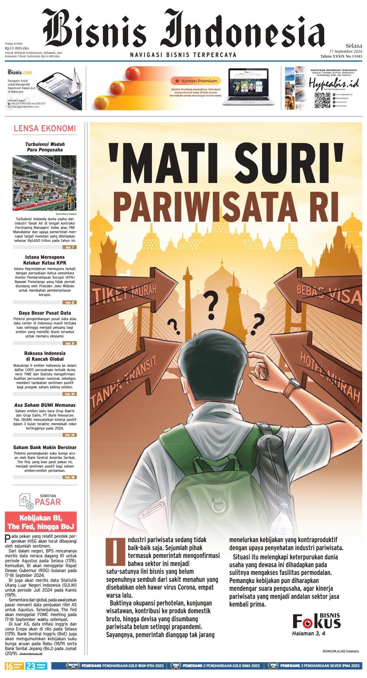 Bisnis Indonesia Edisi 17 September 2024