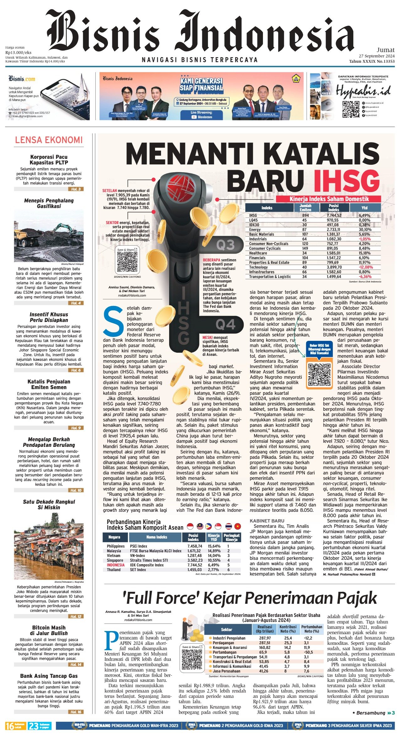 Bisnis Indonesia Edisi 27 September 2024