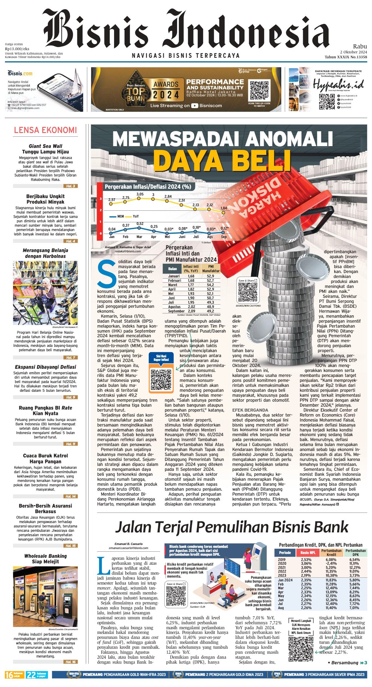 Bisnis Indonesia Edisi 02 Oktober 2024