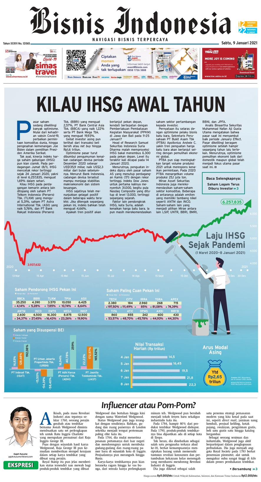 Bisnis Indonesia Edisi 09 Januari 2021