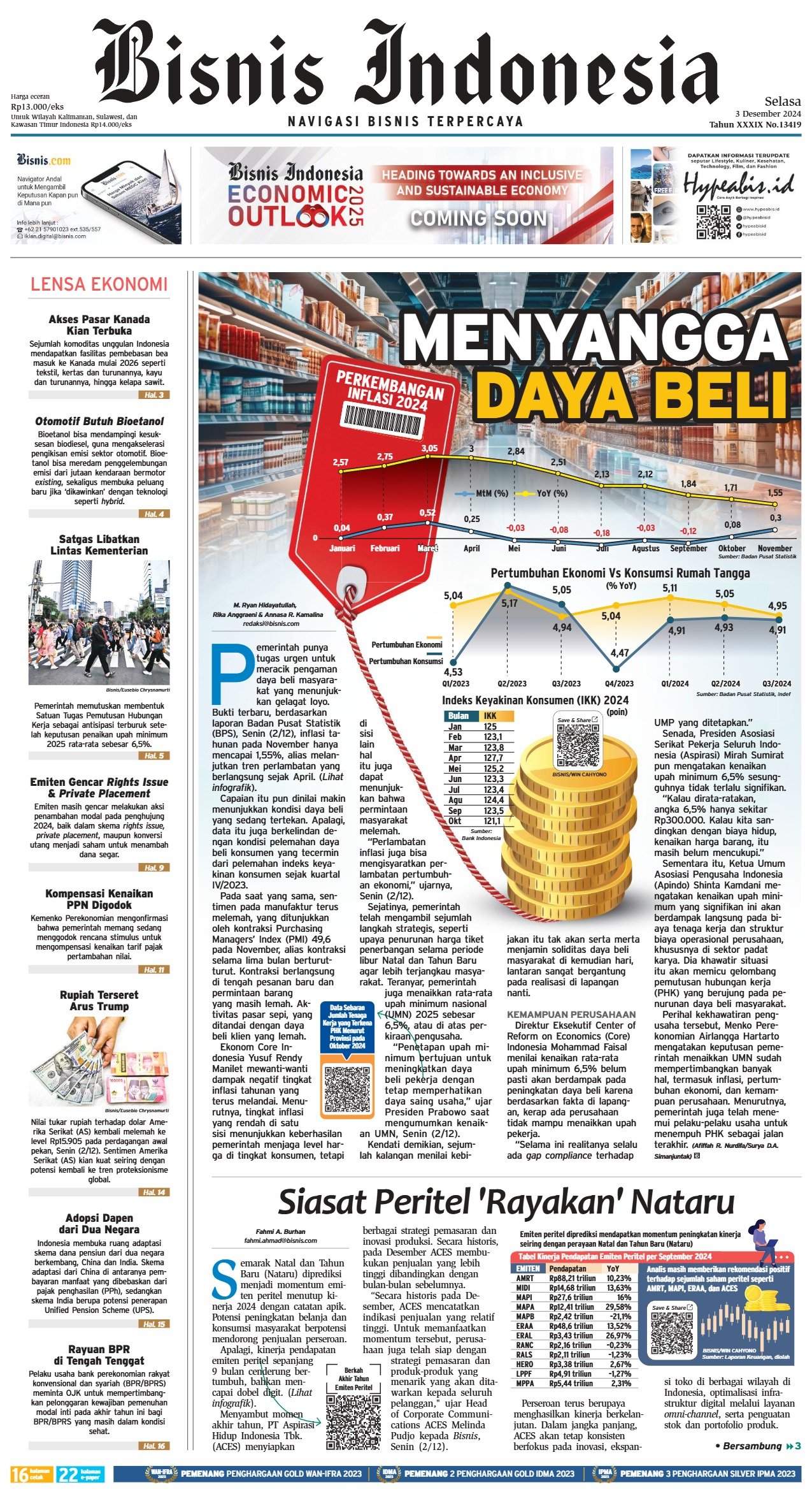 Bisnis Indonesia Edisi 03 Desember 2024