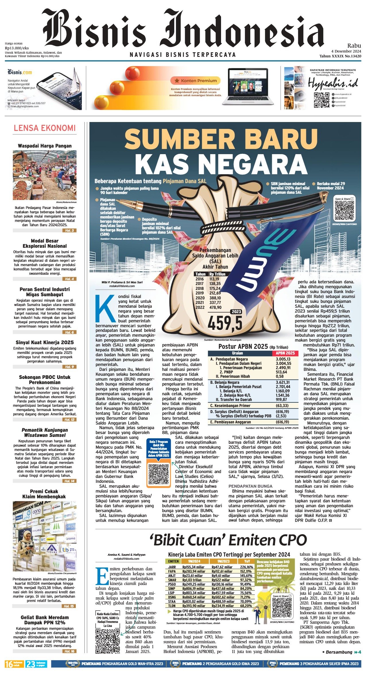 Bisnis Indonesia Edisi 04 Desember 2024