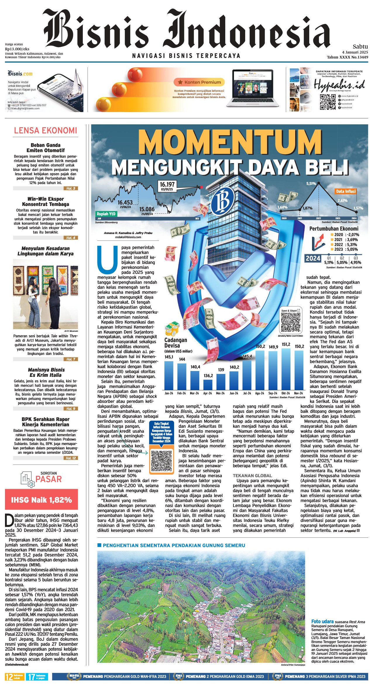 Bisnis Indonesia Edisi 04 Januari 2025