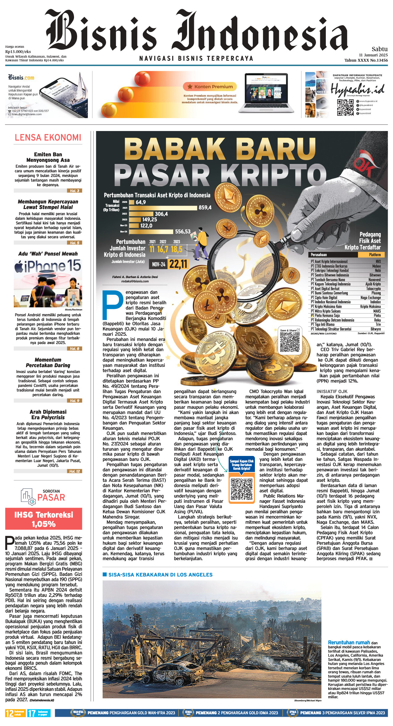 Bisnis Indonesia Edisi 11 Januari 2025