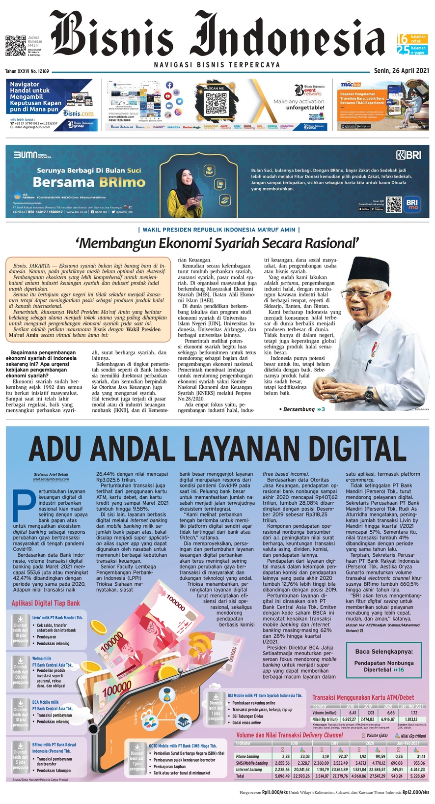 Bisnis Indonesia Edisi 26 April 2021