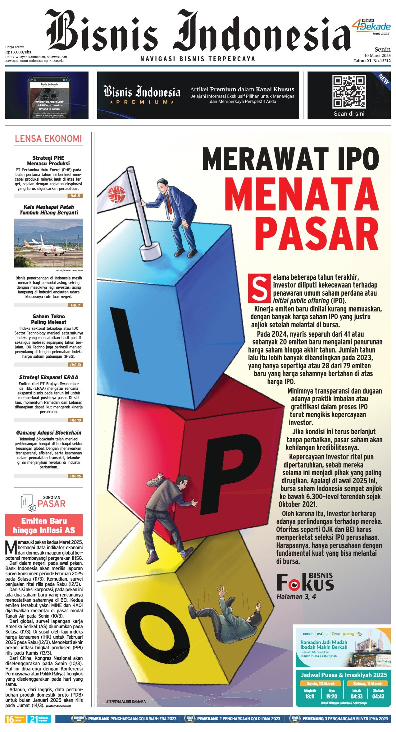 Bisnis Indonesia Edisi 10 Maret 2025