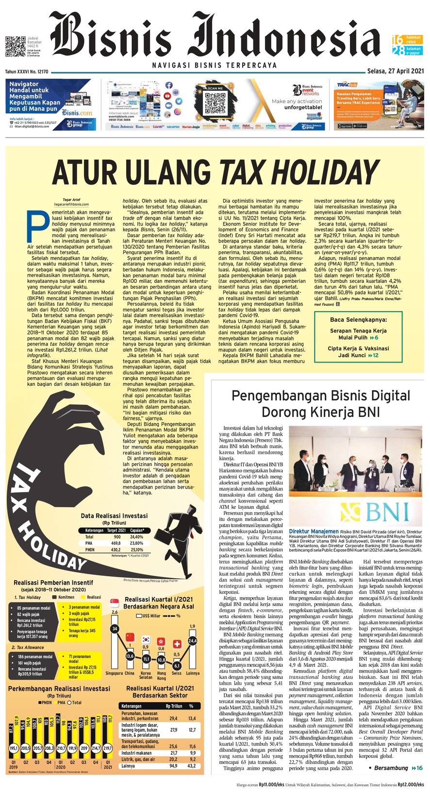 Bisnis Indonesia Edisi 27 April 2021