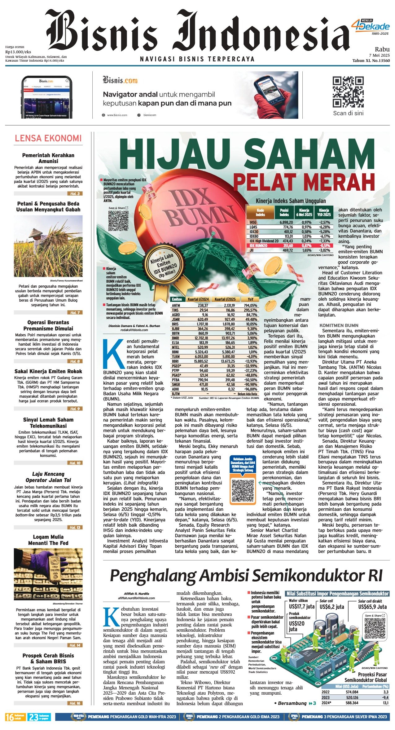 Bisnis Indonesia Edisi 07 Mei 2025