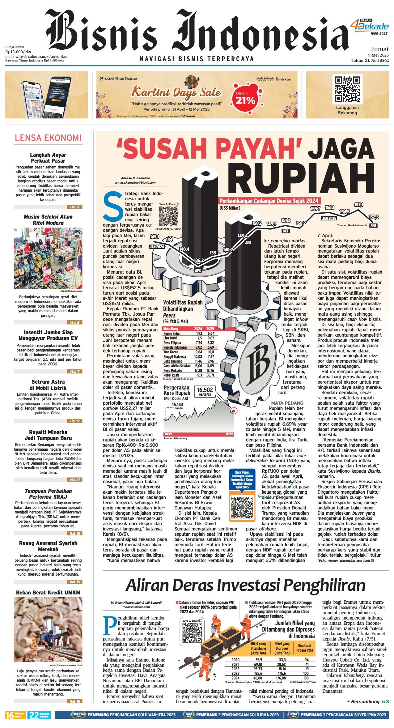 Bisnis Indonesia Edisi 09 Mei 2025 Bisnis Indonesia Edisi 09 Mei 2025