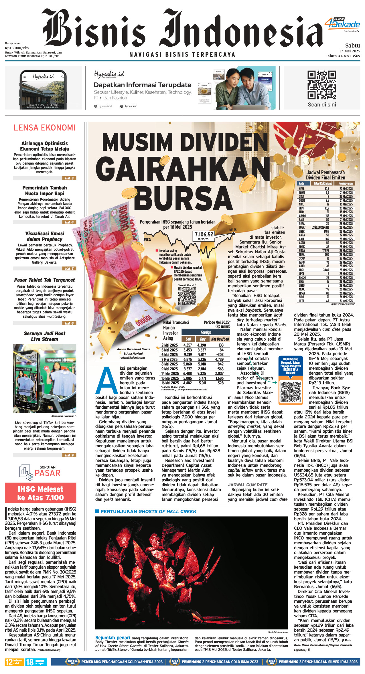 Bisnis Indonesia Edisi 17 Mei 2025 Bisnis Indonesia Edisi 17 Mei 2025
