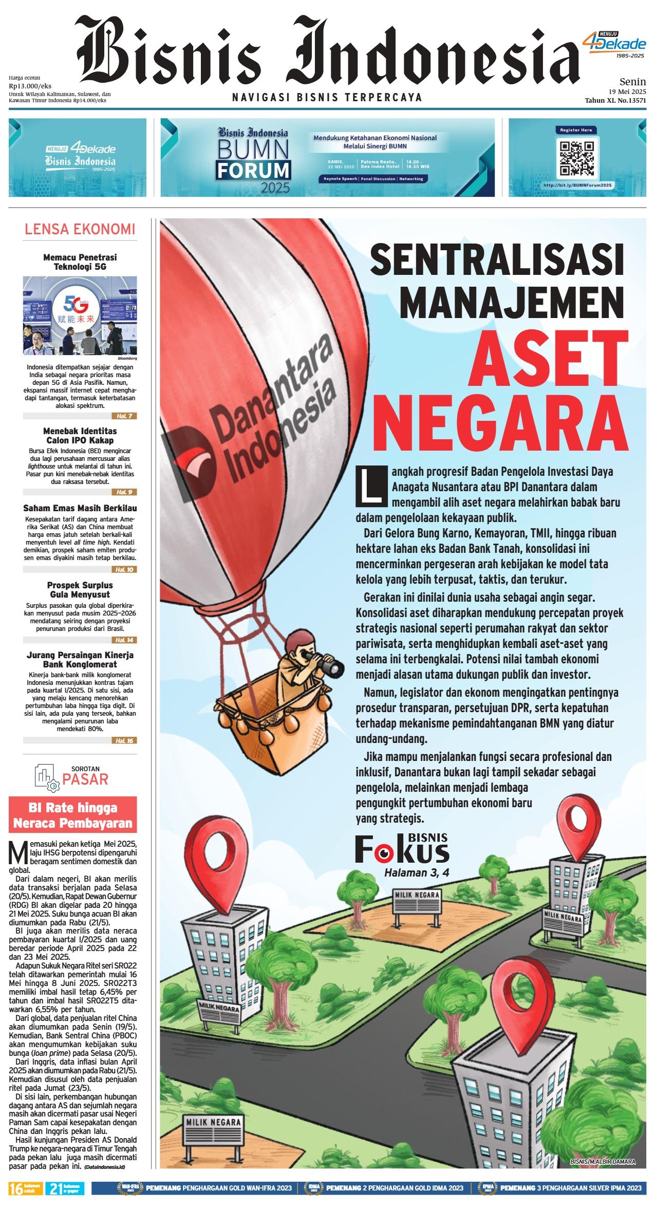 Bisnis Indonesia Edisi 19 Mei 2025 Bisnis Indonesia Edisi 19 Mei 2025
