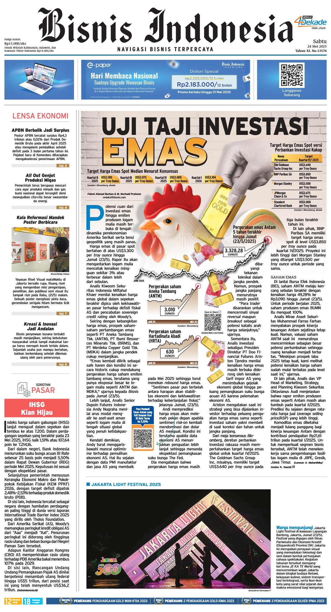 Bisnis Indonesia Edisi 24 Mei 2025 Bisnis Indonesia Edisi 24 Mei 2025