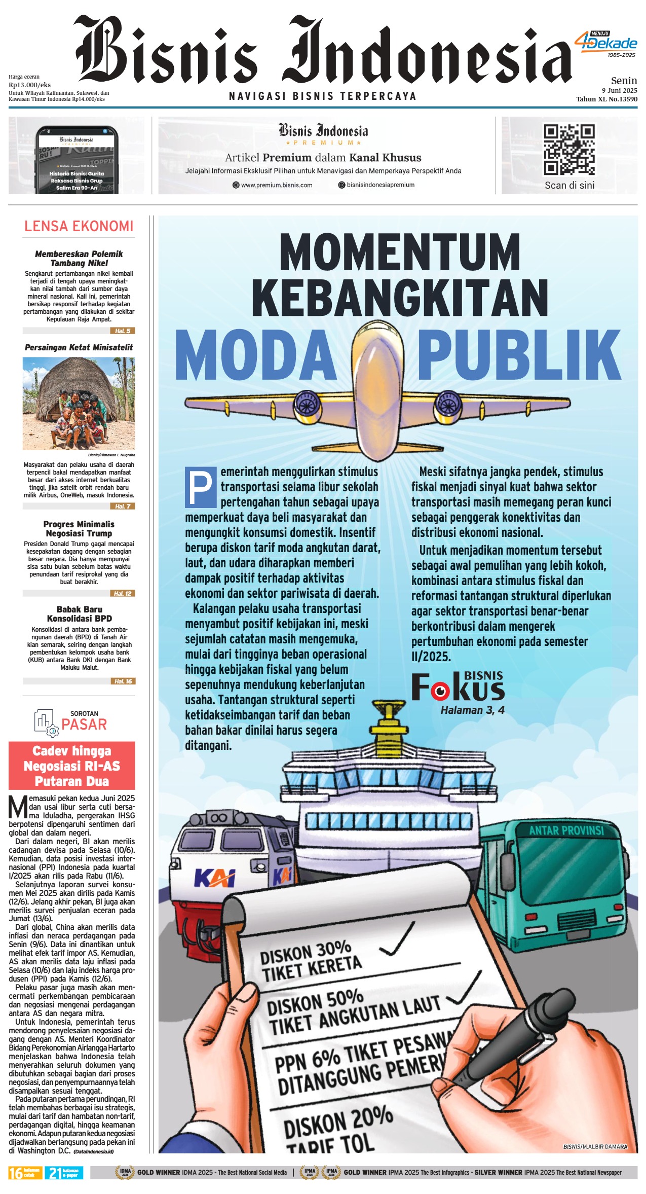 Bisnis Indonesia Edisi 09 Juni 2025