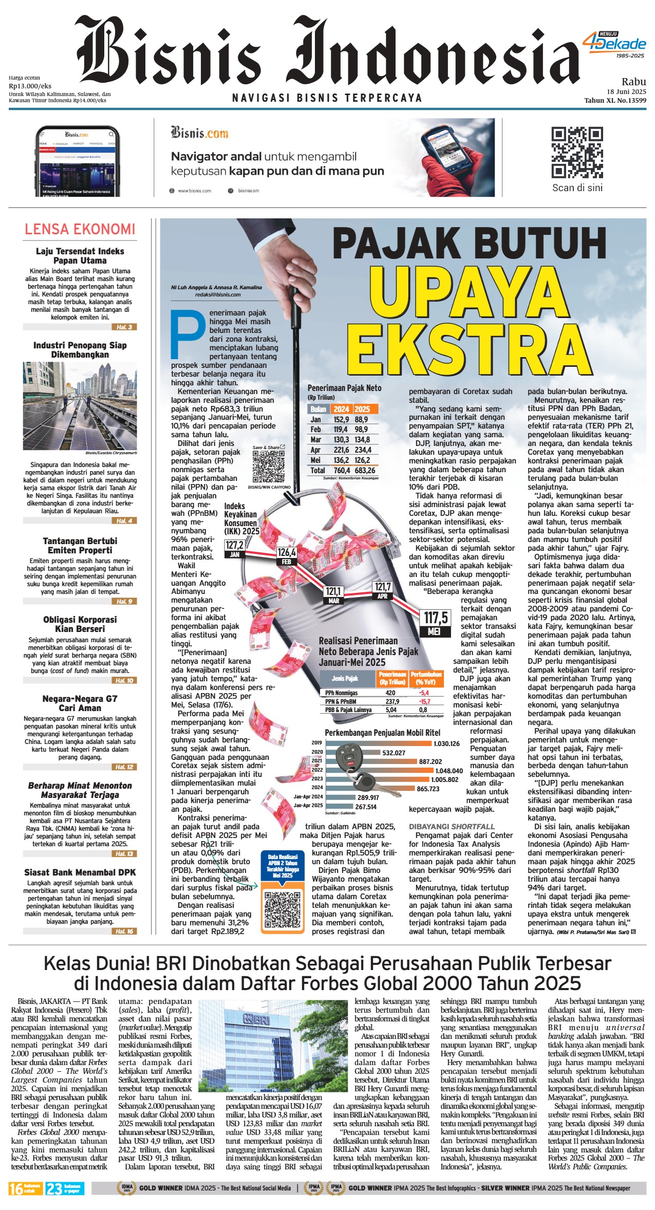 Bisnis Indonesia Edisi 18 Juni 2025 Bisnis Indonesia Edisi 18 Juni 2025