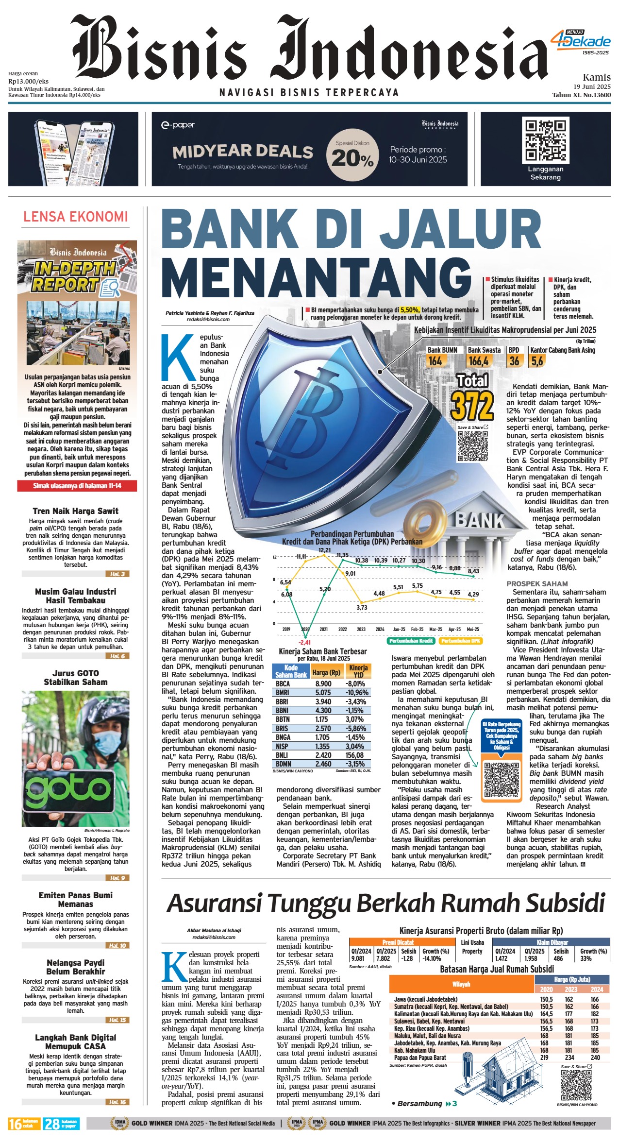 Bisnis Indonesia Edisi 19 Juni 2025 Bisnis Indonesia Edisi 19 Juni 2025