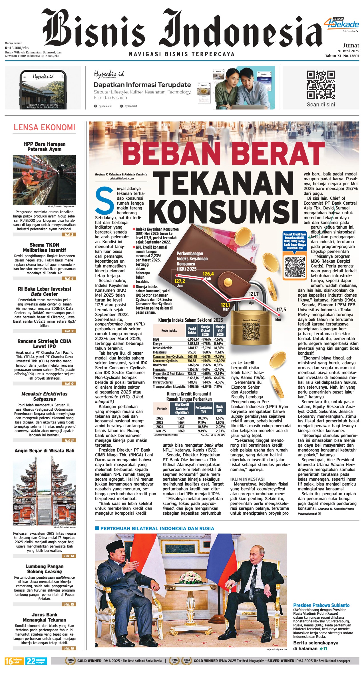Bisnis Indonesia Edisi 20 Juni 2025 Bisnis Indonesia Edisi 20 Juni 2025