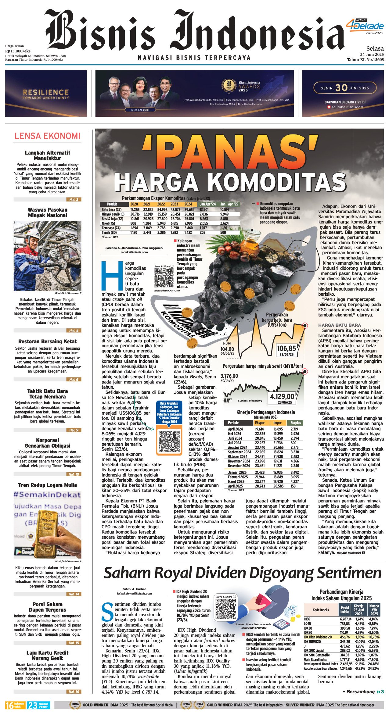 Bisnis Indonesia Edisi 24 Juni 2025 Bisnis Indonesia Edisi 24 Juni 2025