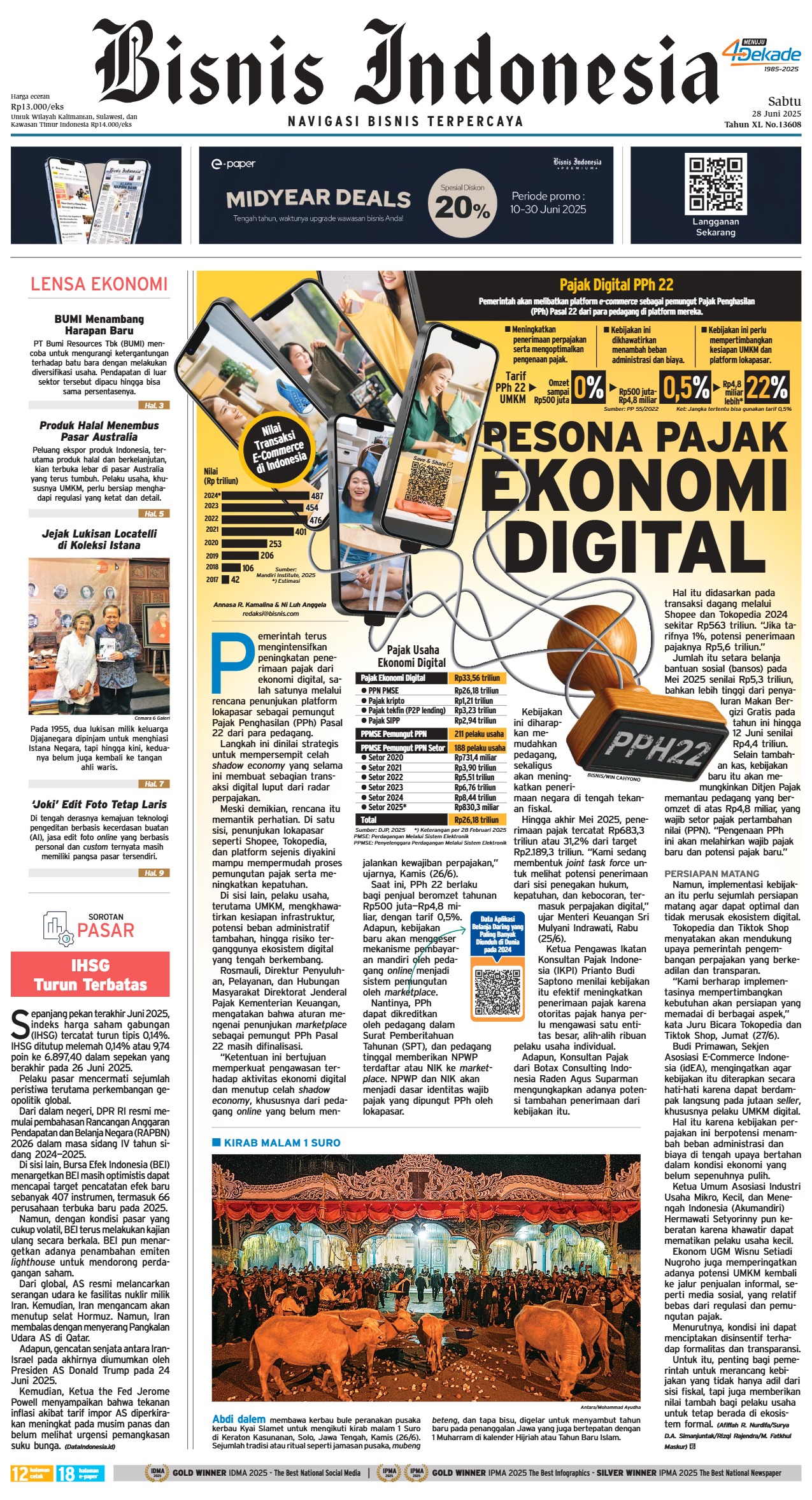 Bisnis Indonesia Edisi 28 Juni 2025 Bisnis Indonesia Edisi 28 Juni 2025