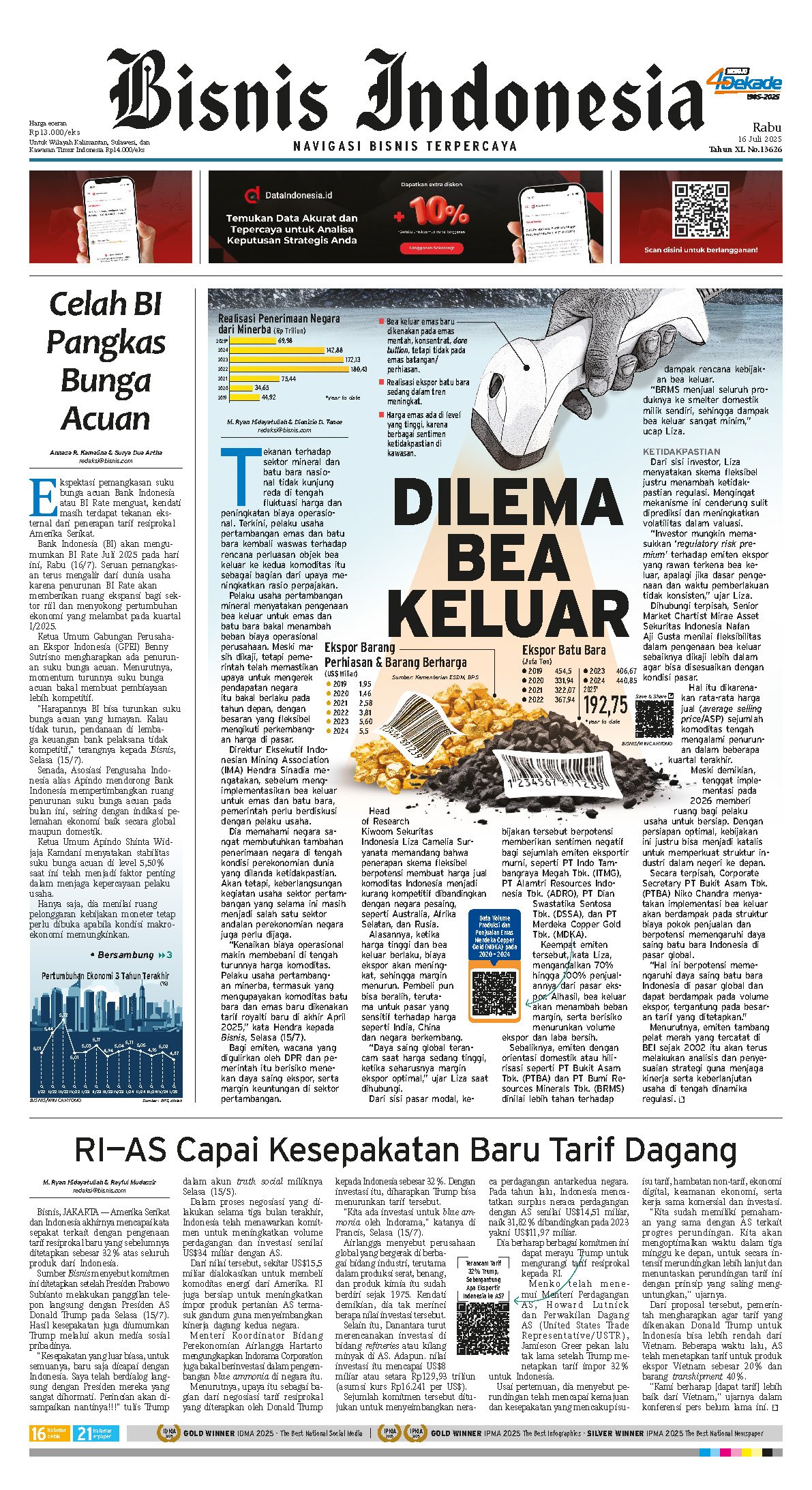 Bisnis Indonesia Edisi 16 Juli 2025 Bisnis Indonesia Edisi 16 Juli 2025