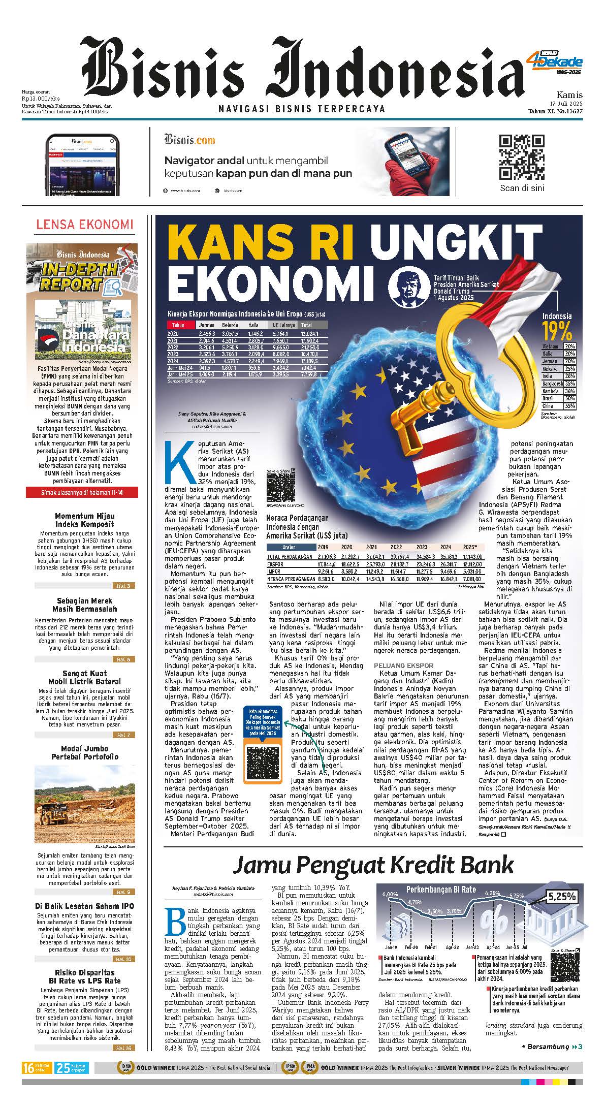 Bisnis Indonesia Edisi 17 Juli 2025 Bisnis Indonesia Edisi 17 Juli 2025