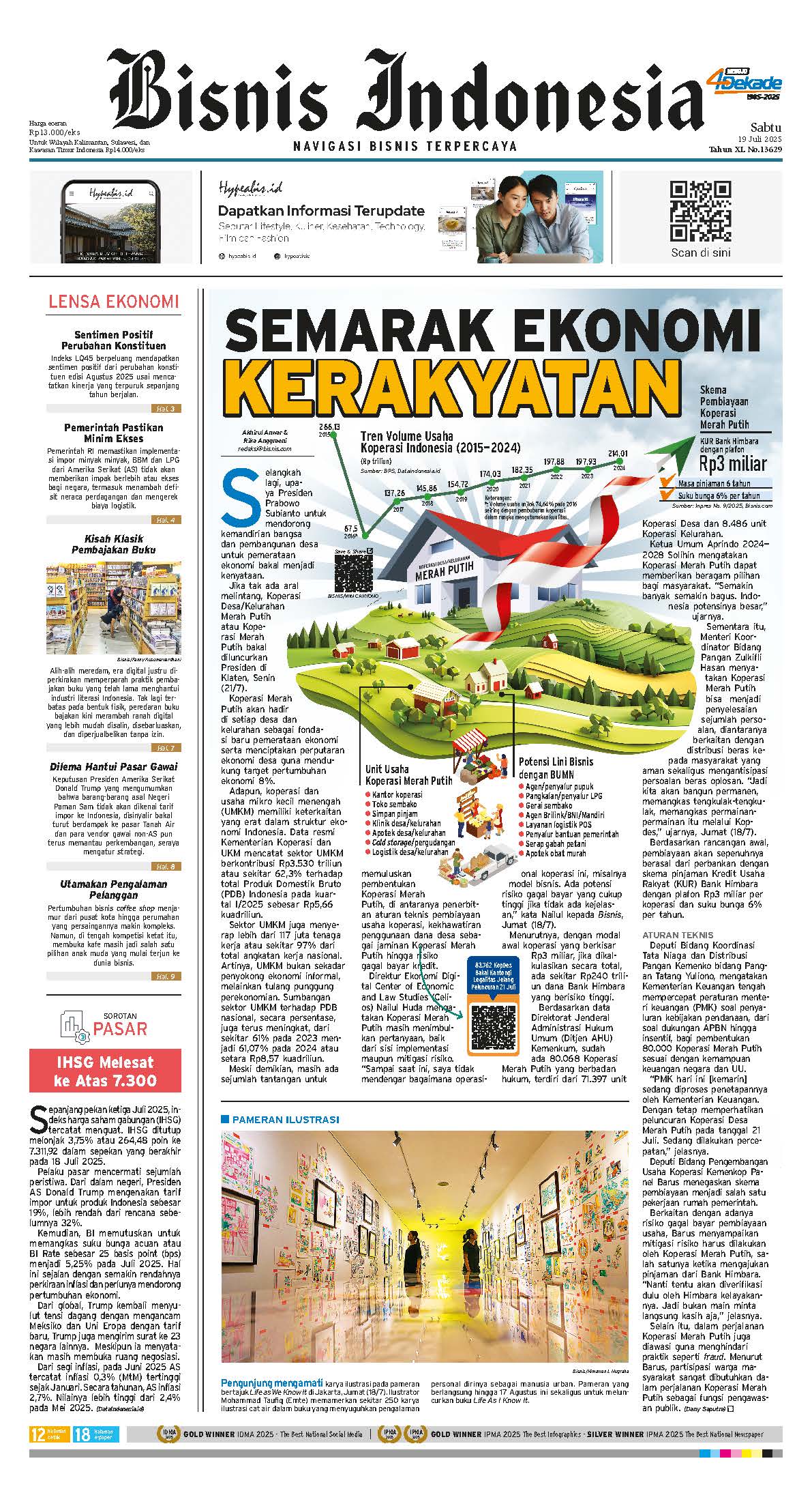 Bisnis Indonesia Edisi 19 Juli 2025