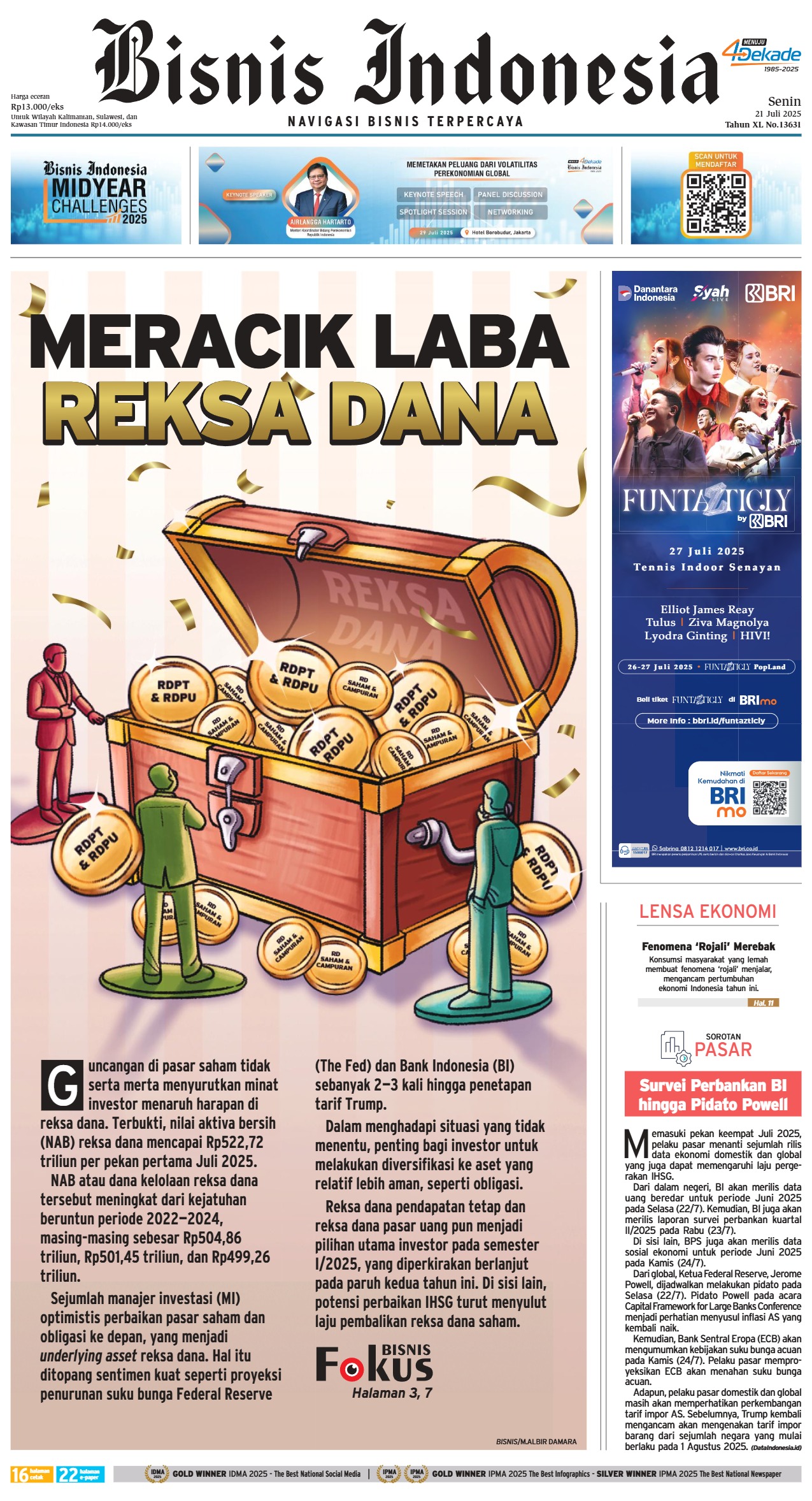 Bisnis Indonesia Edisi 21 Juli 2025