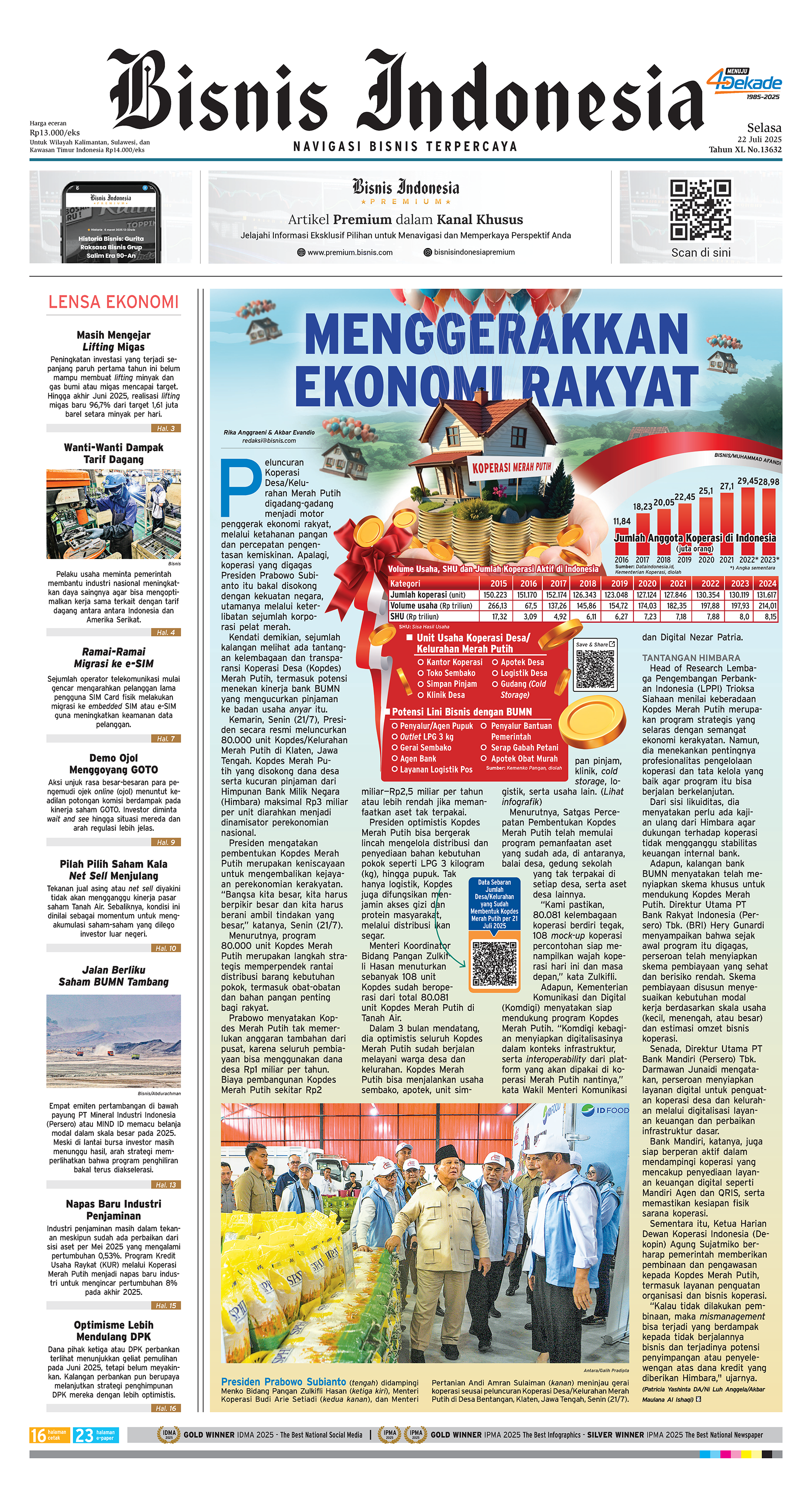 Bisnis Indonesia Edisi 22 Juli 2025