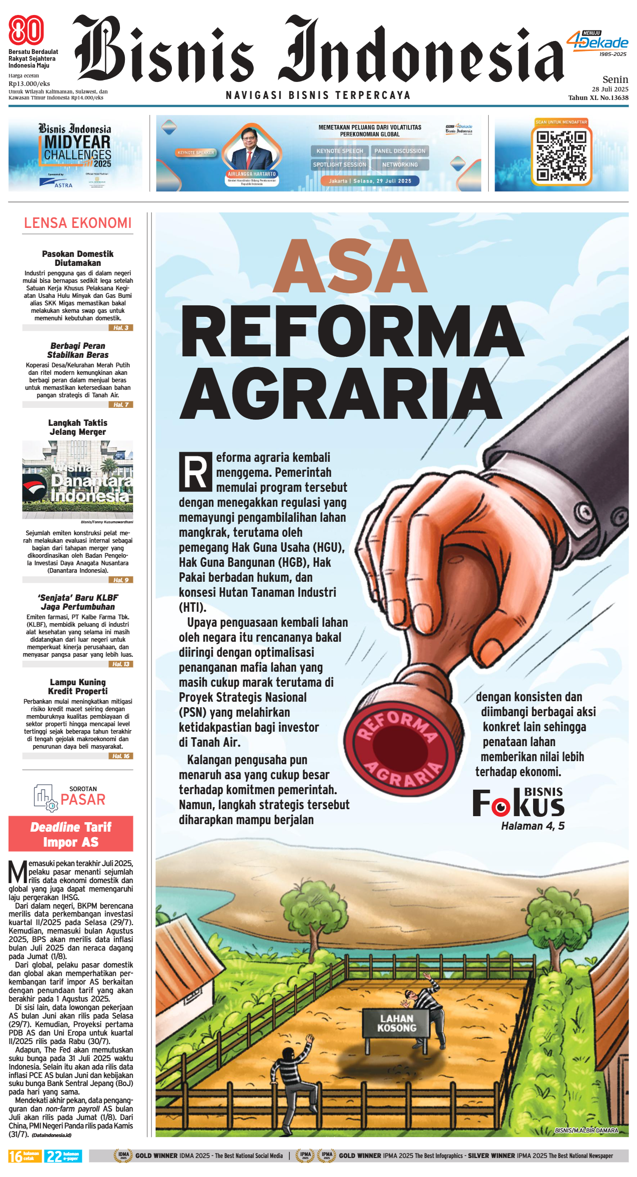 Bisnis Indonesia Edisi 28 Juli 2025