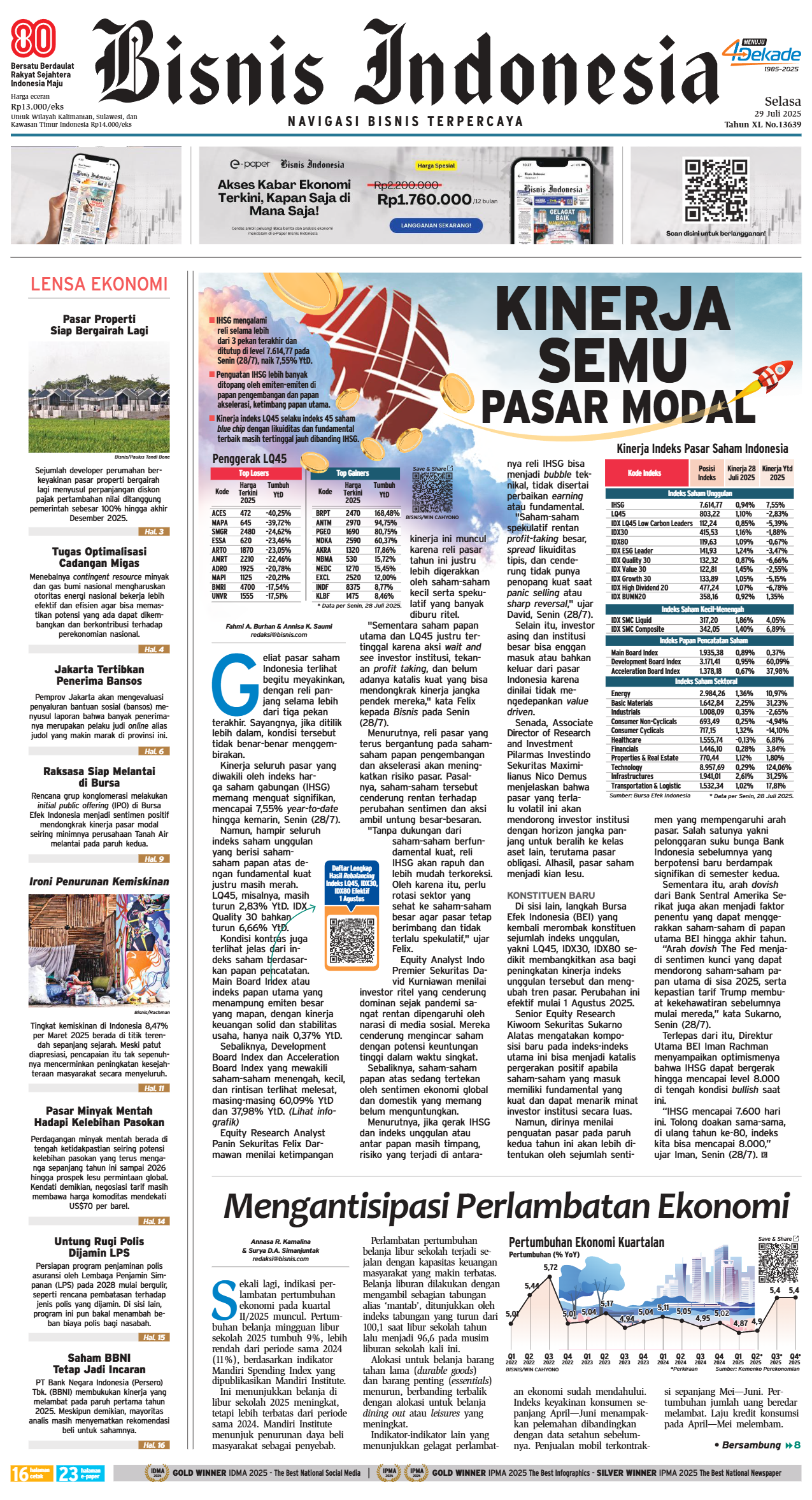 Bisnis Indonesia Edisi 29 Juli 2025