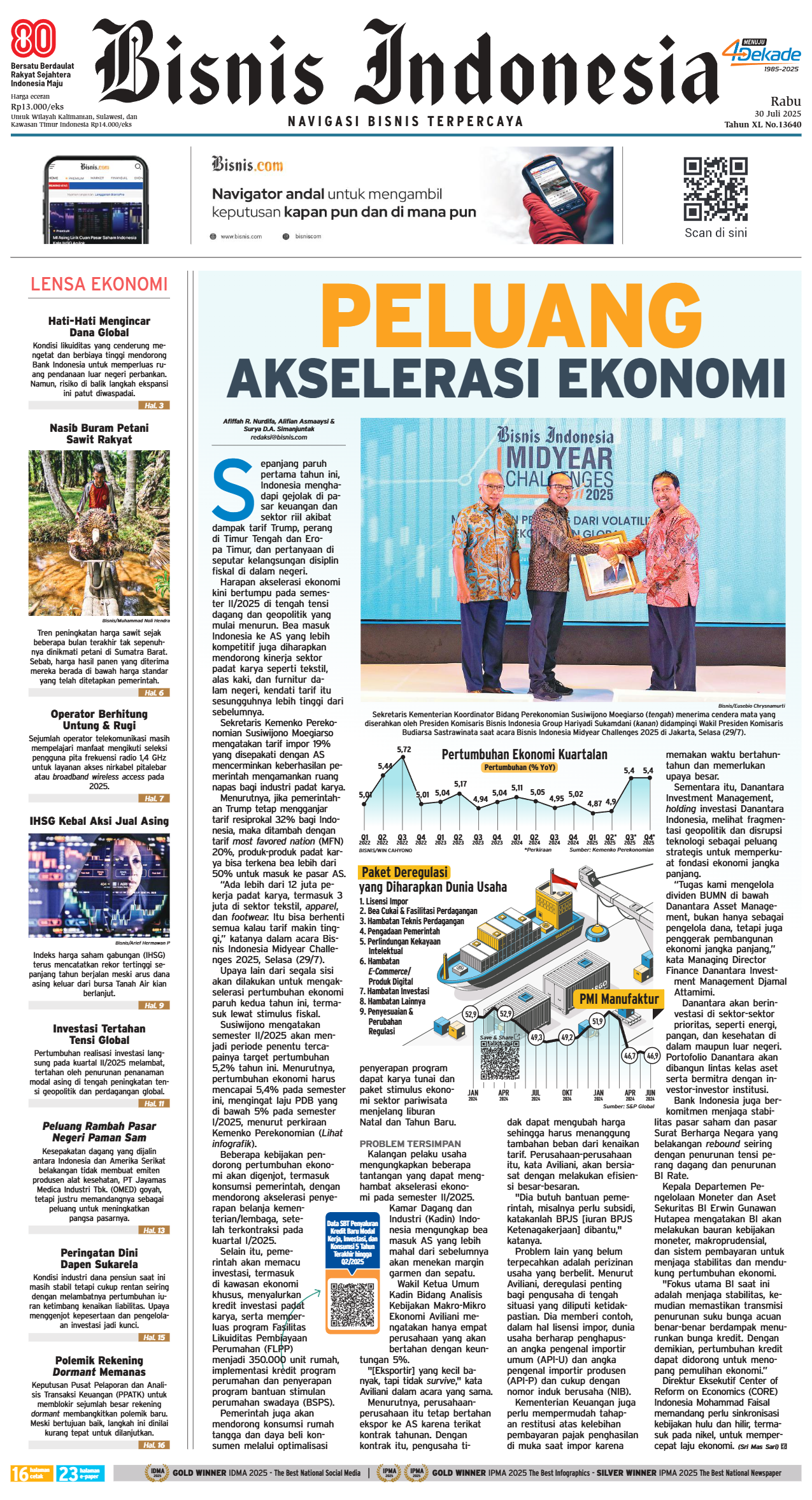 Bisnis Indonesia Edisi 30 Juli 2025