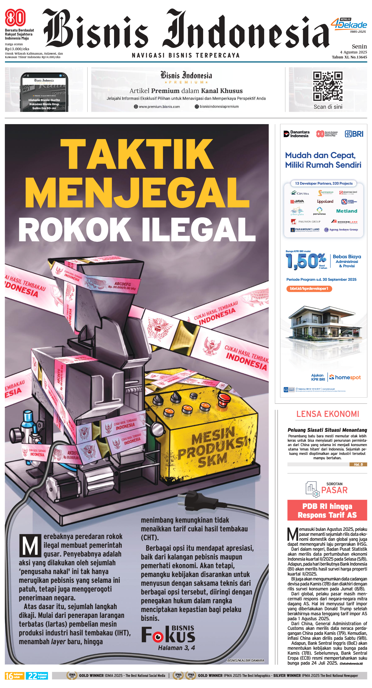 Bisnis Indonesia Edisi 04 Agustus 2025