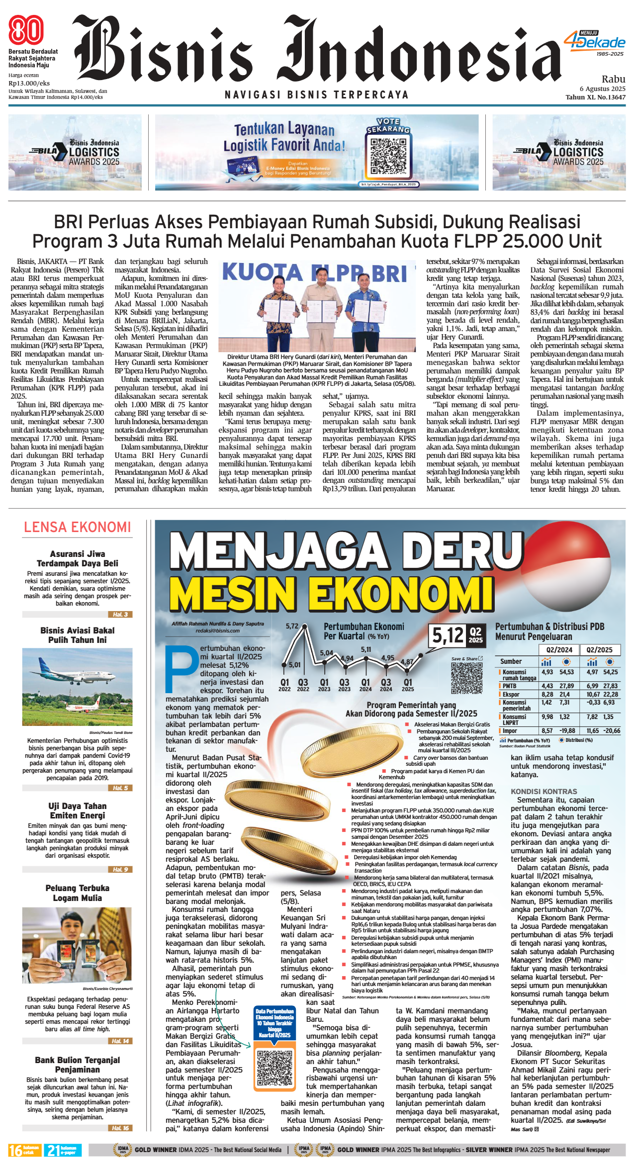 Bisnis Indonesia Edisi 06 Agustus 2025 Bisnis Indonesia Edisi 06 Agustus 2025