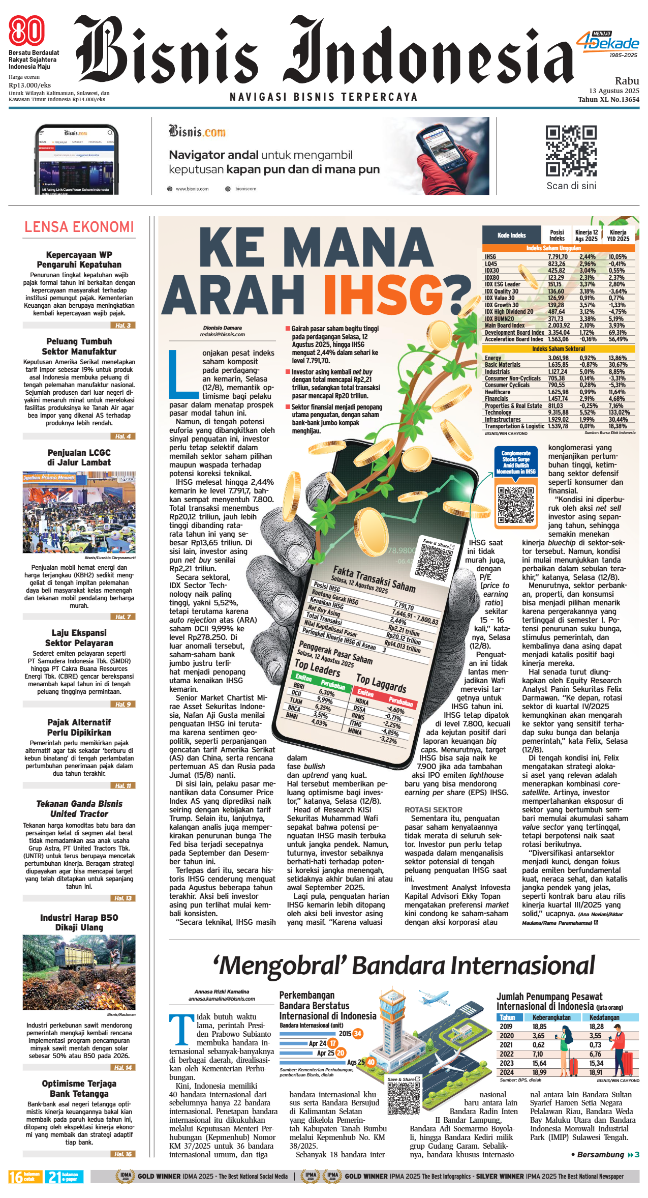 Bisnis Indonesia Edisi 13 Agustus 2025 Bisnis Indonesia Edisi 13 Agustus 2025