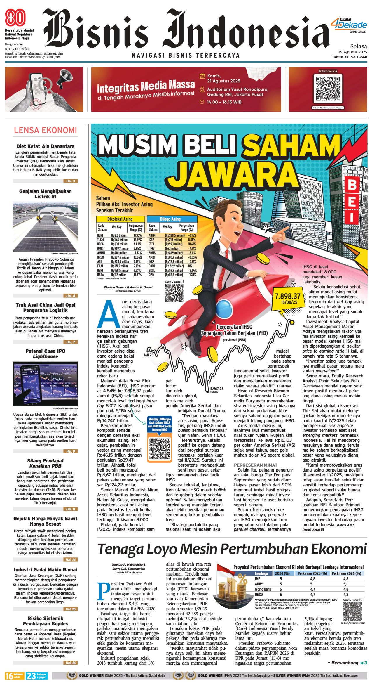 Bisnis Indonesia Edisi 19 Agustus 2025 Bisnis Indonesia Edisi 19 Agustus 2025