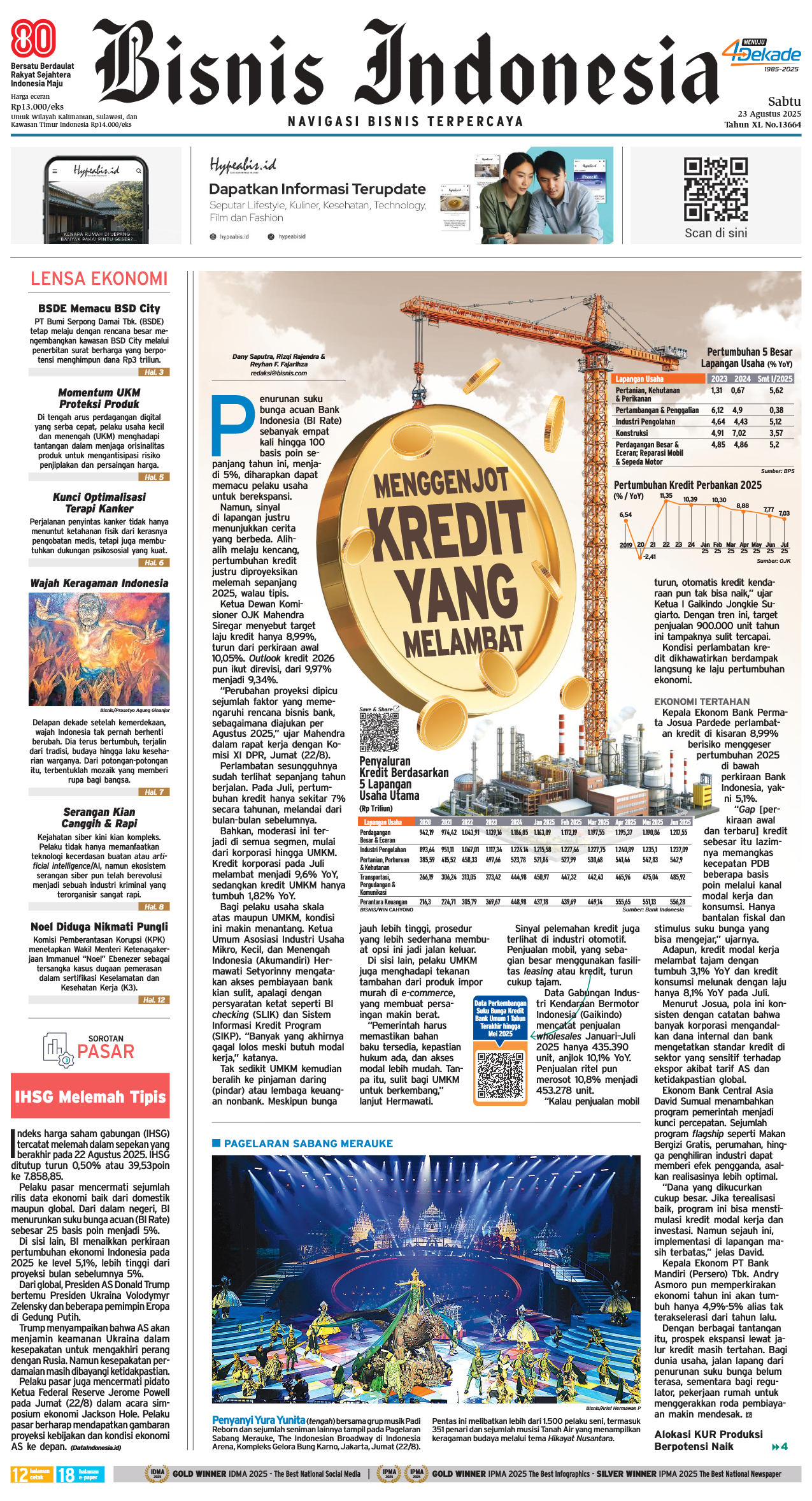 Bisnis Indonesia Edisi 23 Agustus 2025 Bisnis Indonesia Edisi 23 Agustus 2025