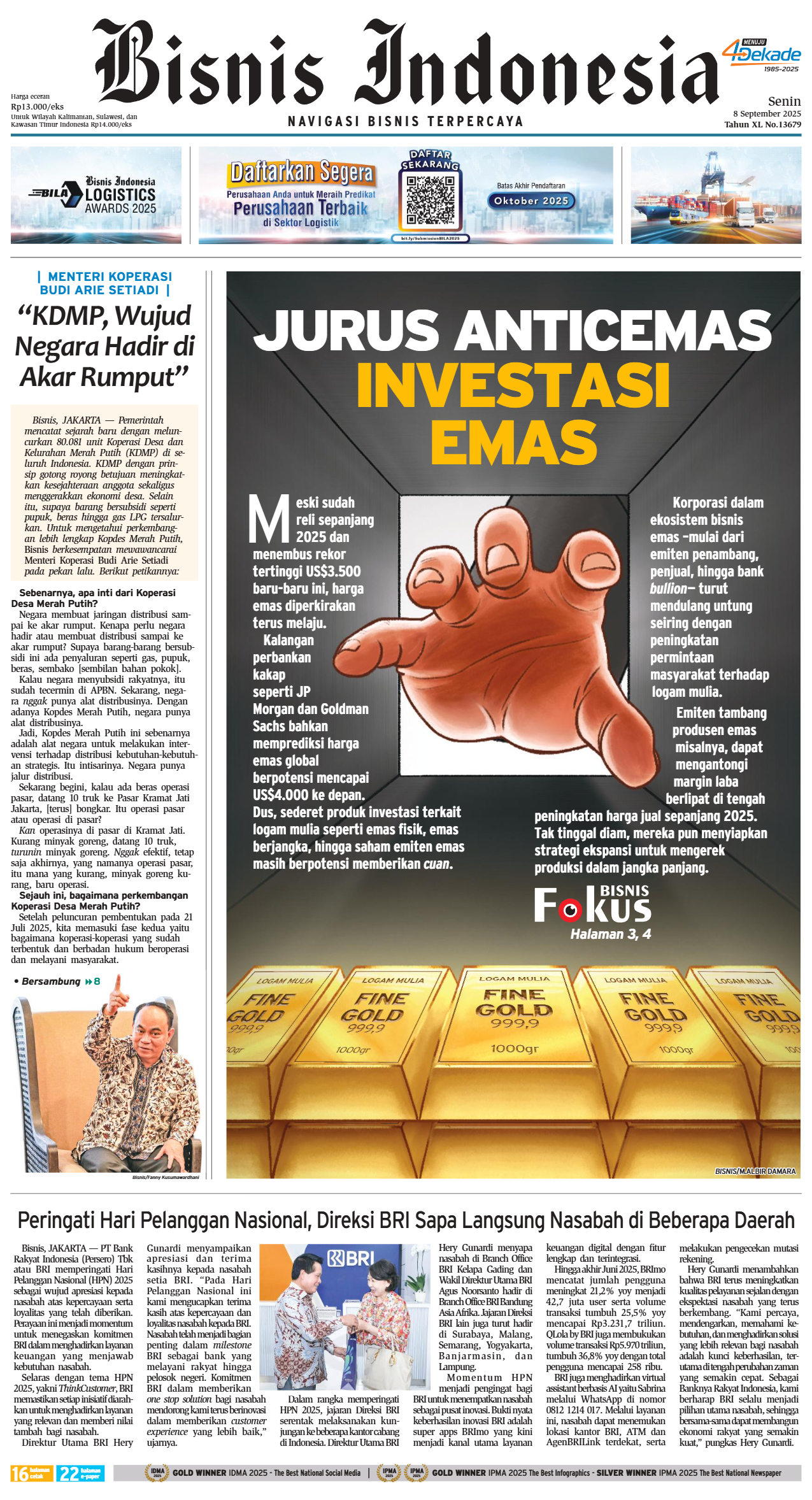 Bisnis Indonesia Edisi 08 September 2025