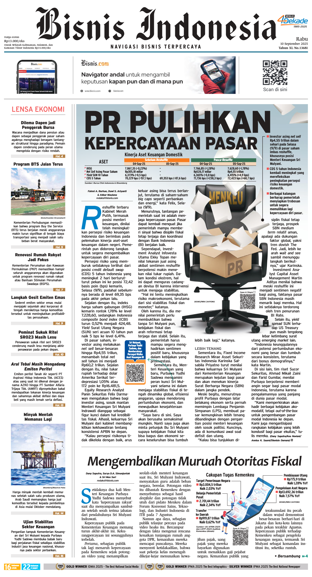Bisnis Indonesia Edisi 10 September 2025