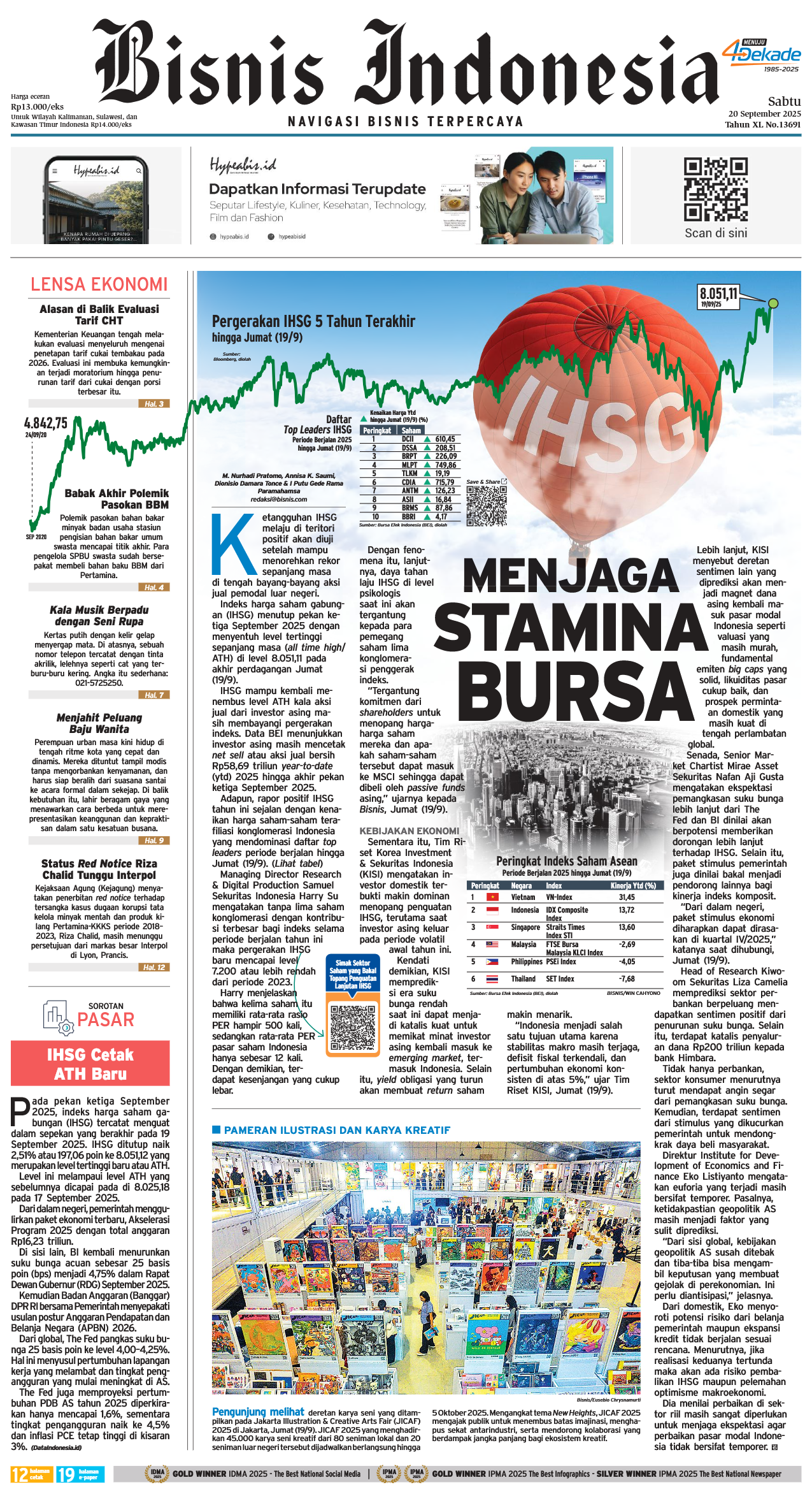 Bisnis Indonesia Edisi 20 September 2025