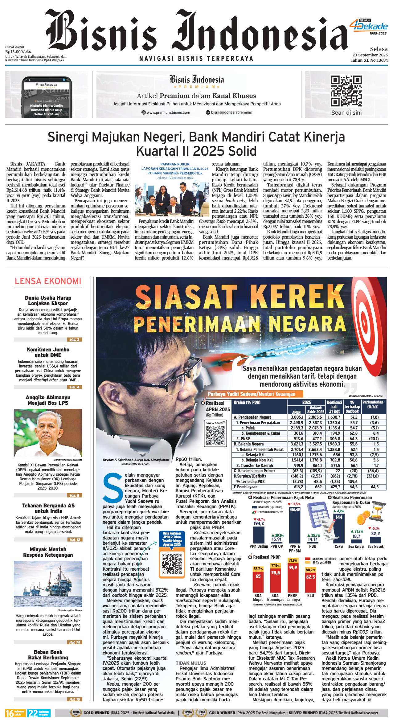 Bisnis Indonesia Edisi 23 September 2025