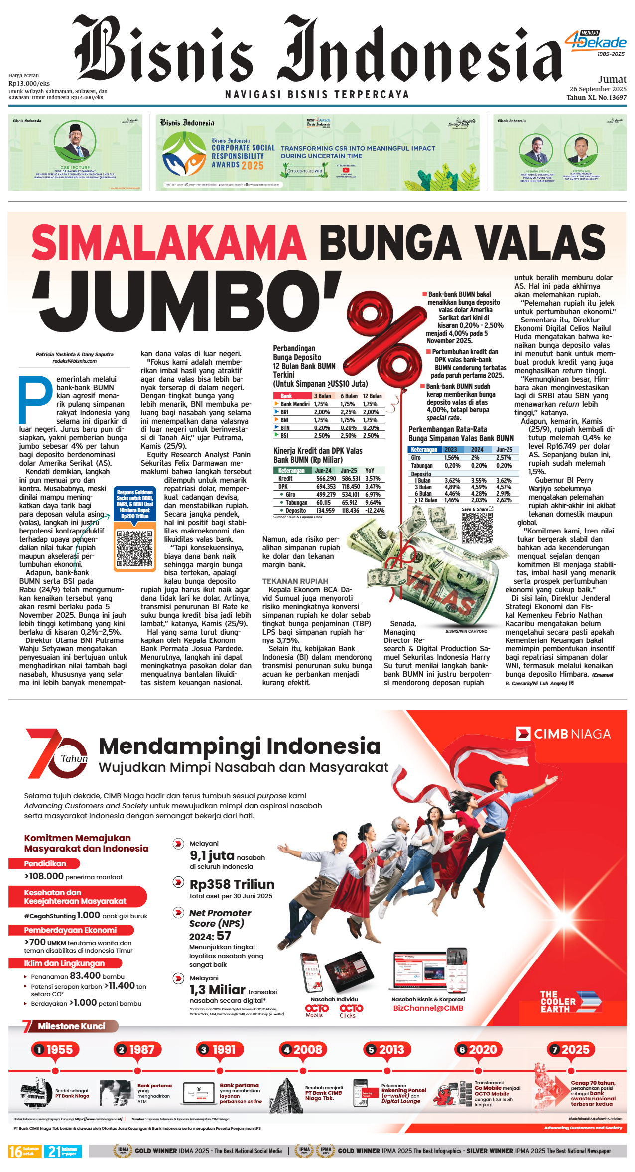 Bisnis Indonesia Edisi 26 September 2025