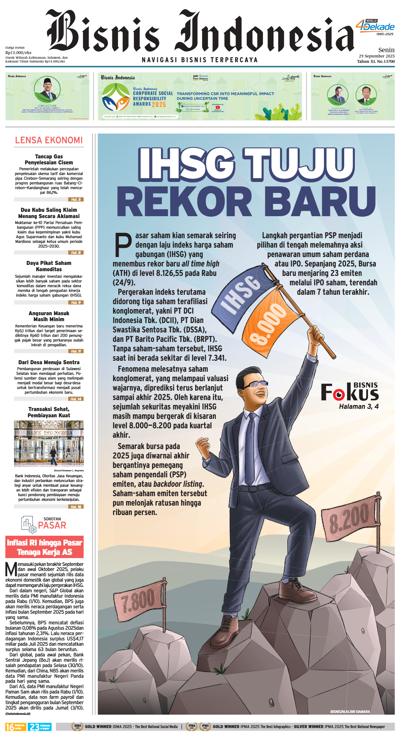 Bisnis Indonesia Edisi 29 September 2025