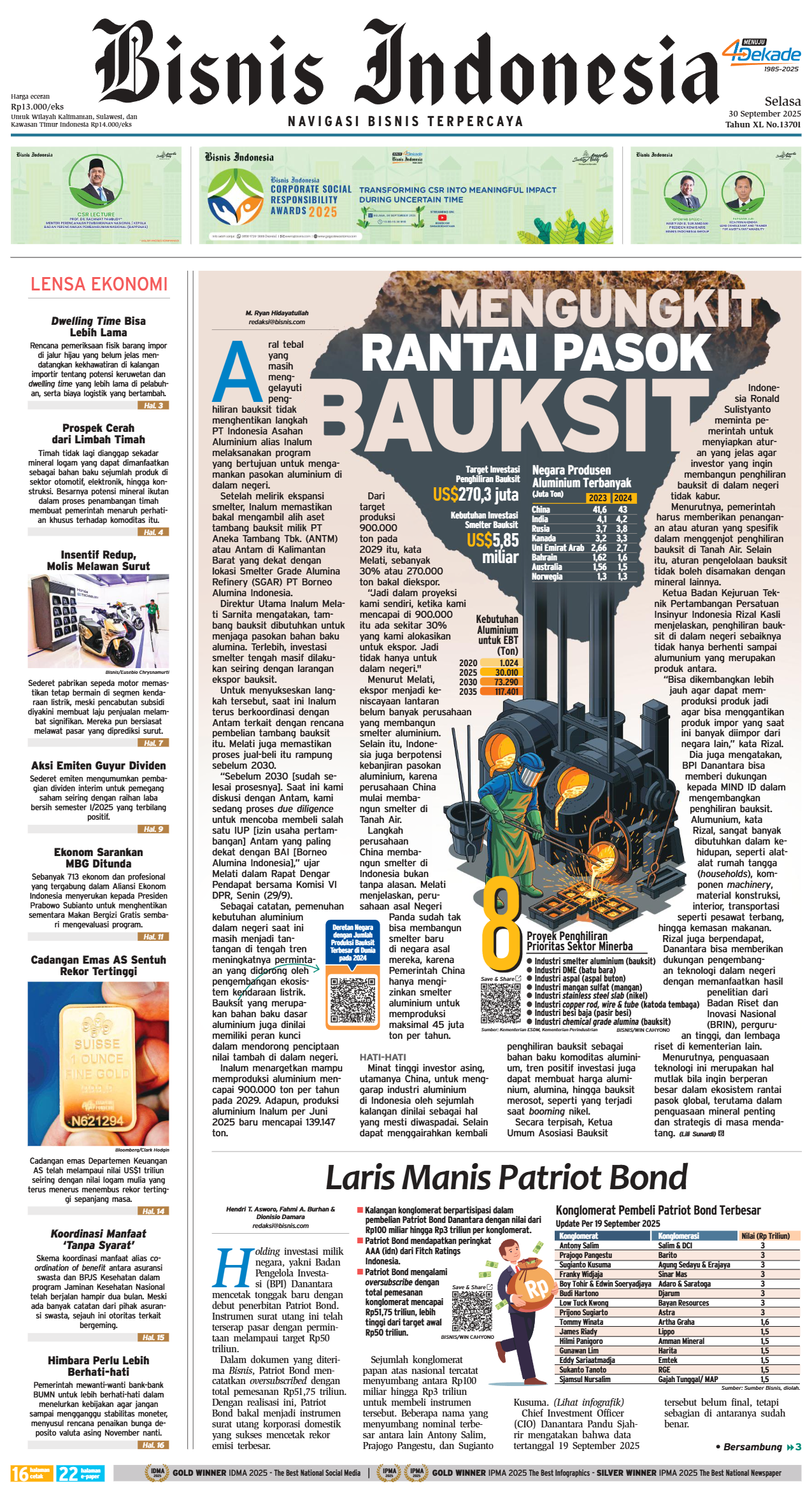 Bisnis Indonesia Edisi 30 September 2025