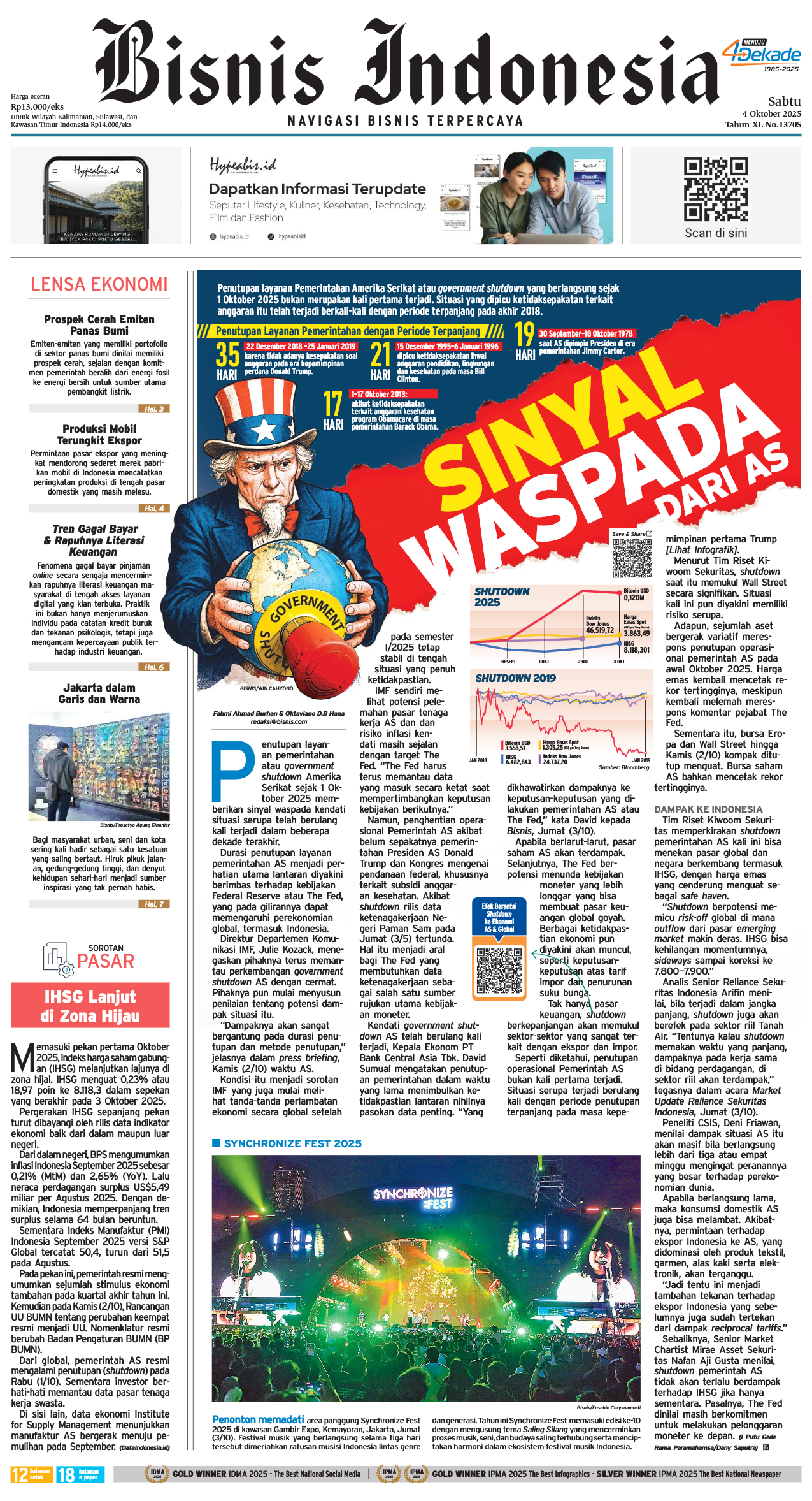 Bisnis Indonesia Edisi 04 Oktober 2025
