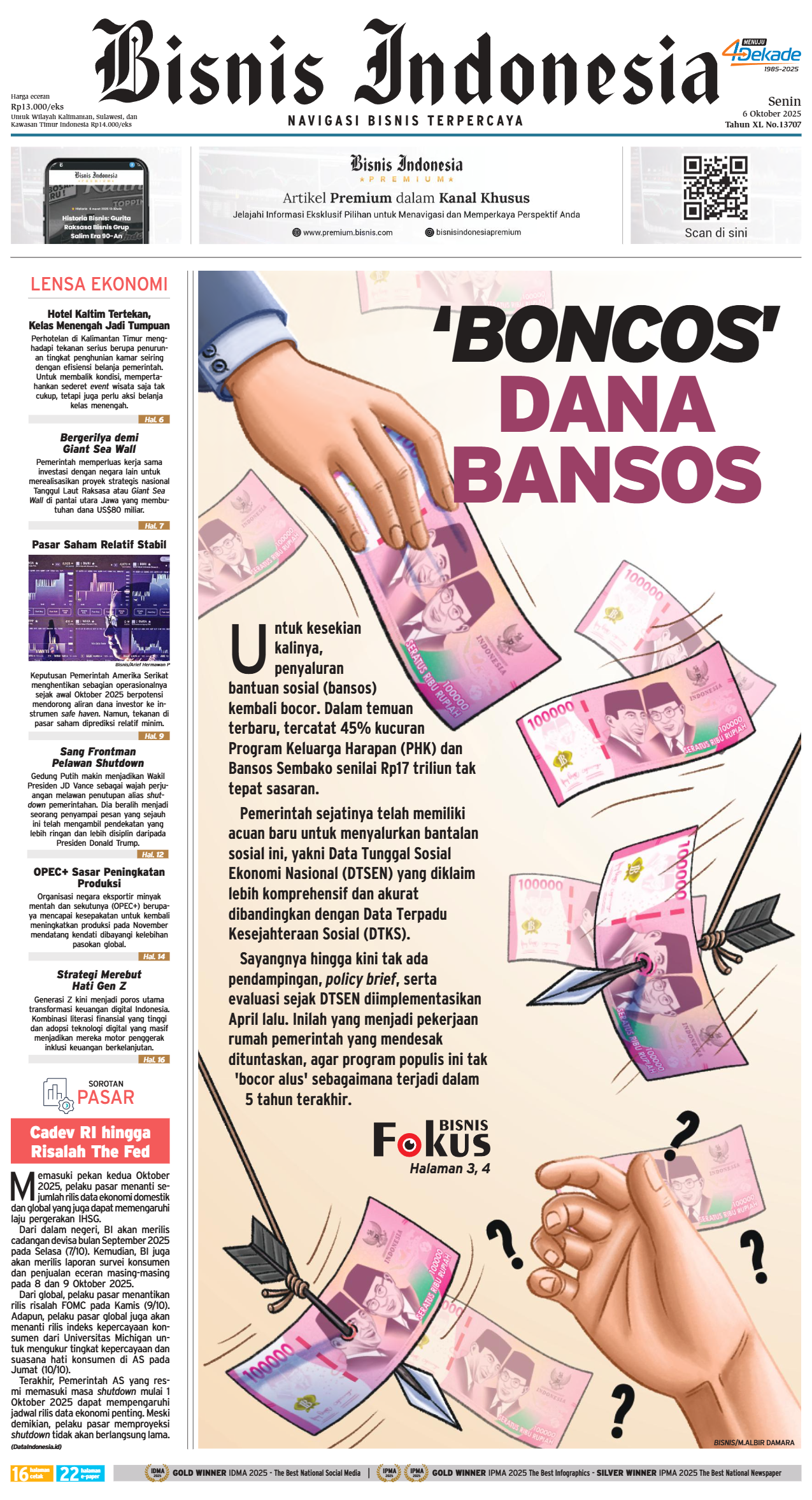 Bisnis Indonesia Edisi 06 Oktober 2025