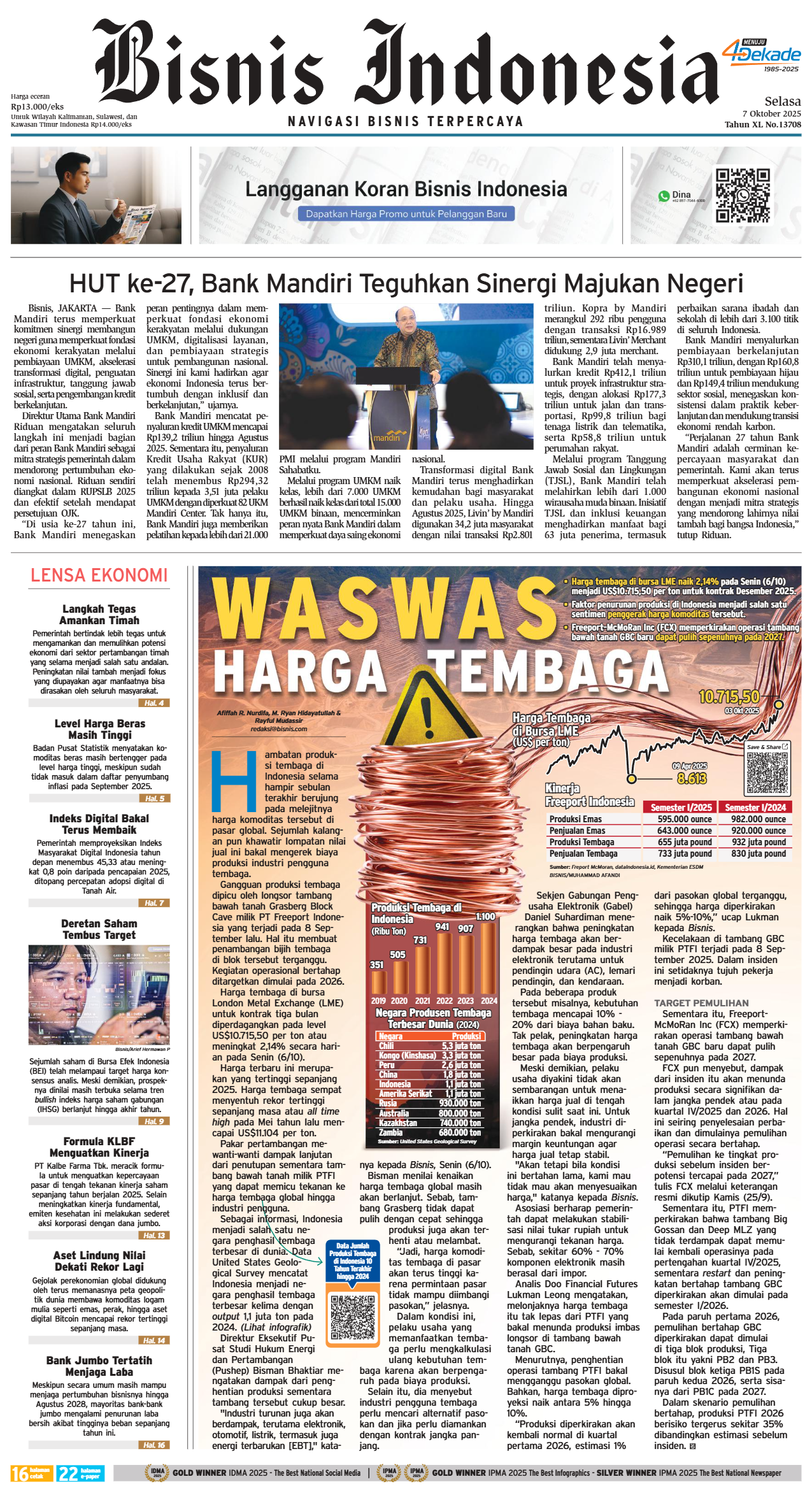 Bisnis Indonesia Edisi 07 Oktober 2025
