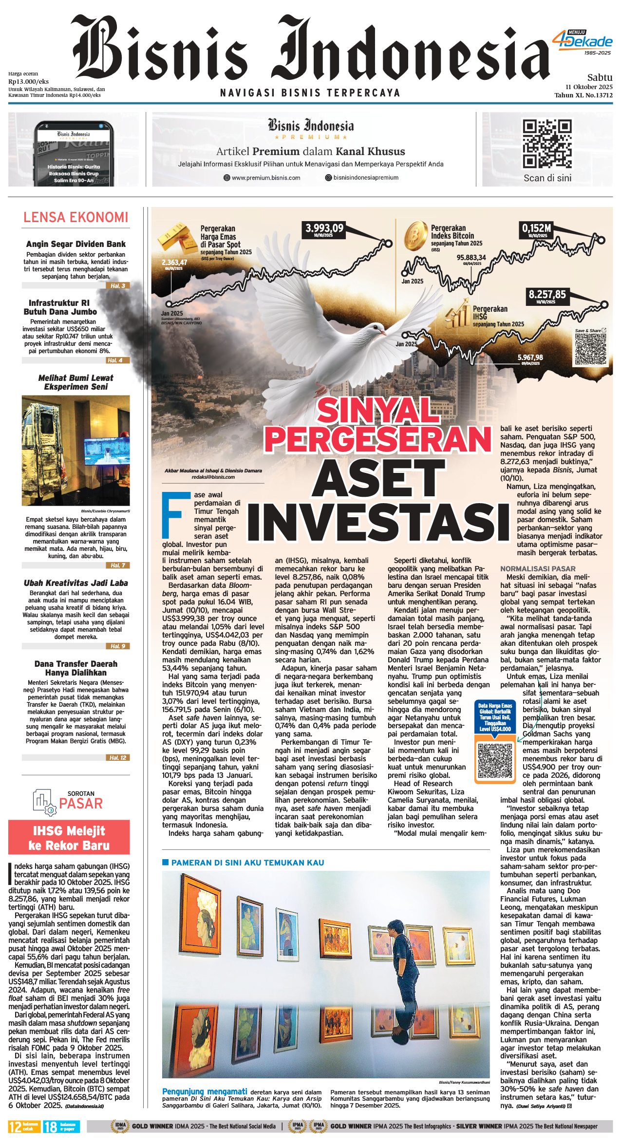 Bisnis Indonesia Edisi 11 Oktober 2025