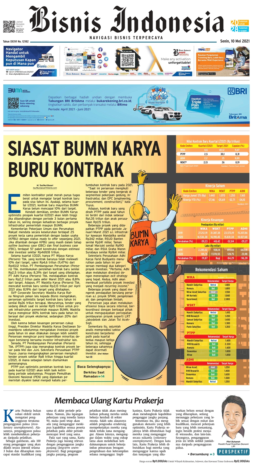 Bisnis Indonesia Edisi 10 Mei 2021