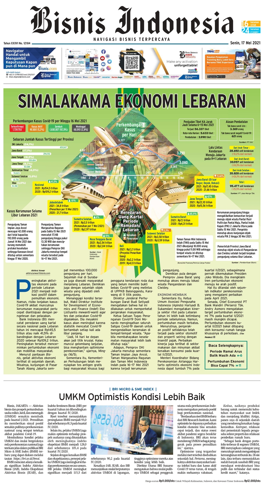 Bisnis Indonesia Edisi 17 Mei 2021
