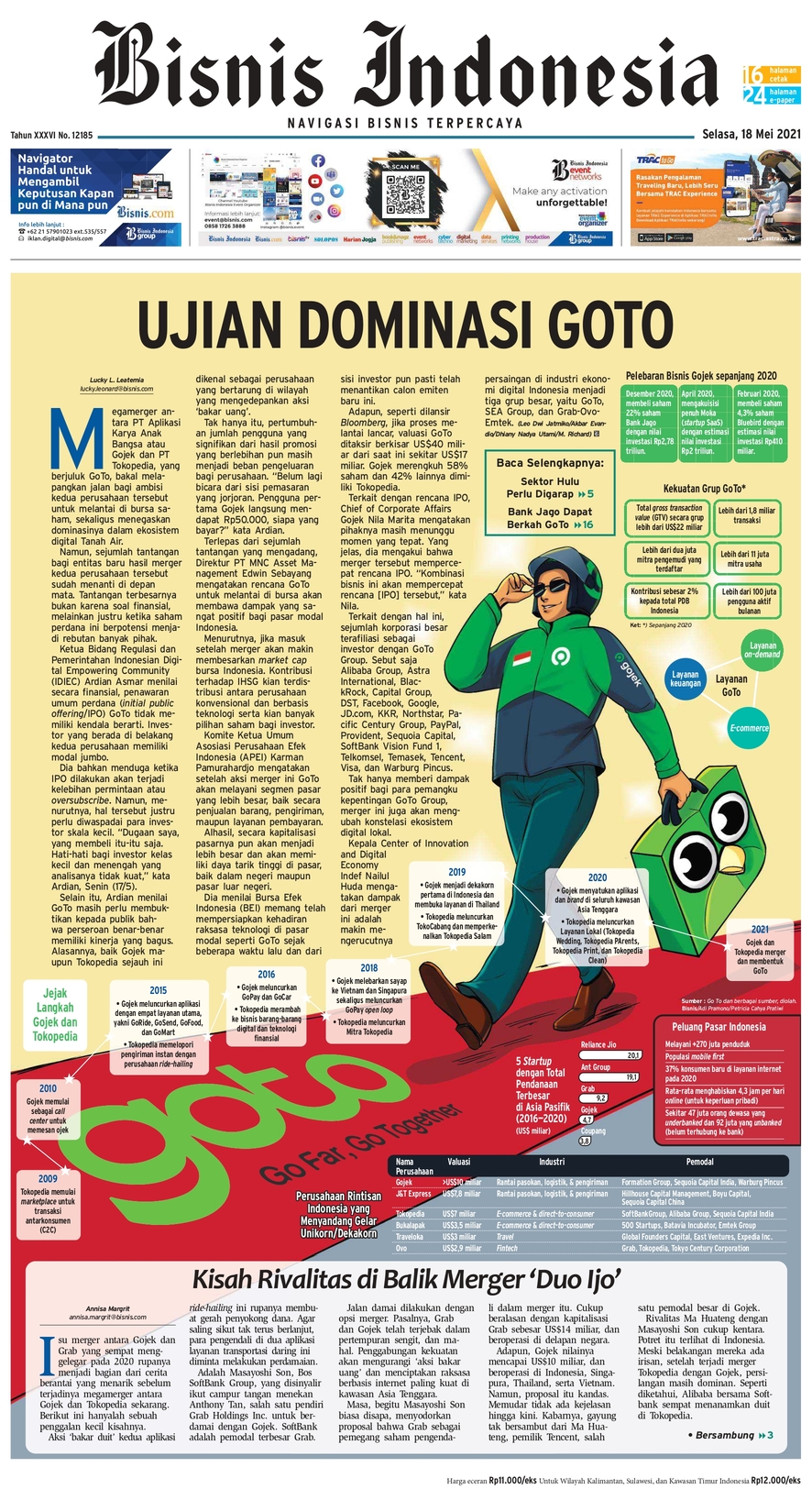 Bisnis Indonesia Edisi 18 Mei 2021